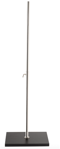Black Wood Flat Base for Dress Forms & Mannequins | Zing Display