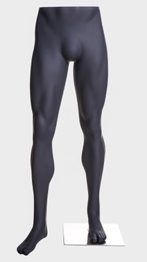 MN-146 BLACK Lower Torso Male Men's Half Body Pants Mannequin Legs Form