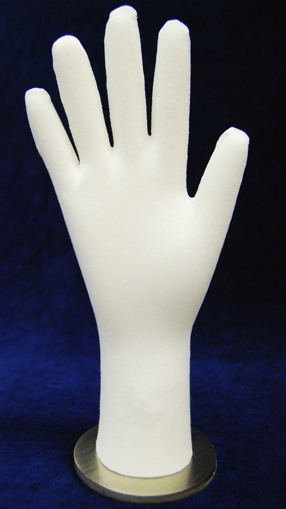 Clear Hand Display Flexible Fully Posable White Right Hand Display