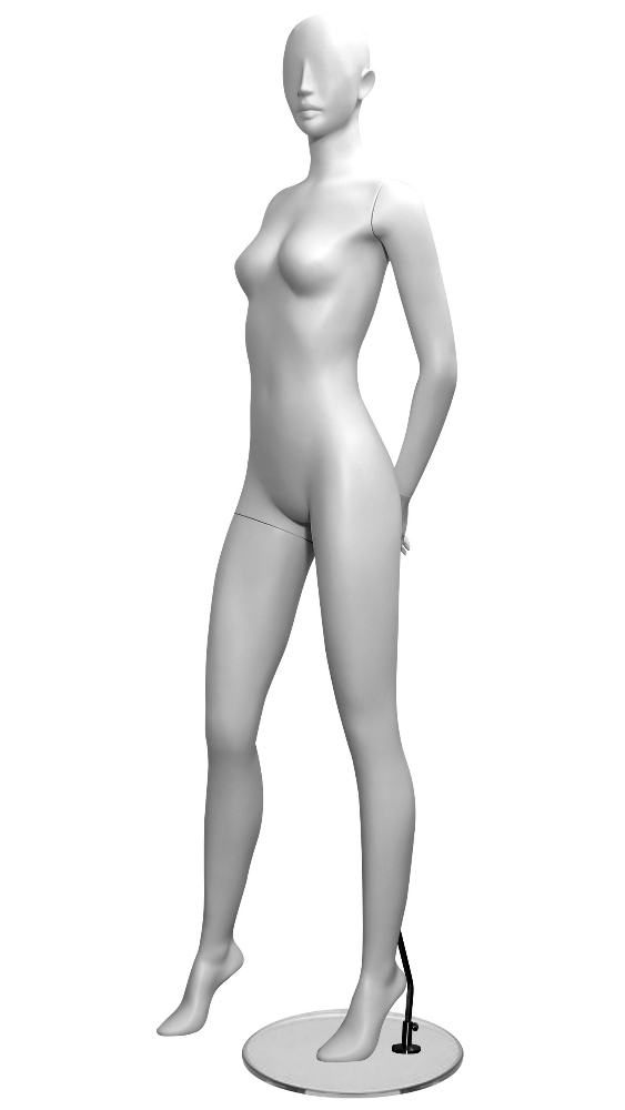 High End Abstract Female Mannequin Hands Behind Back | Zing Display
