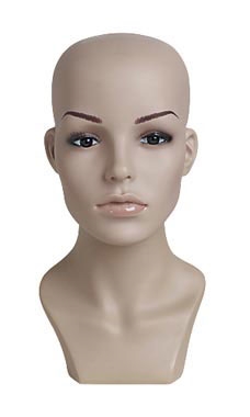 Realistic Pretty Face Female Display Head Women's Mannequin Display Head 
