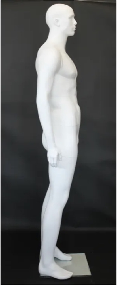 Female Sitting Fabric-Wrapped Mannequin with Articulating Arms