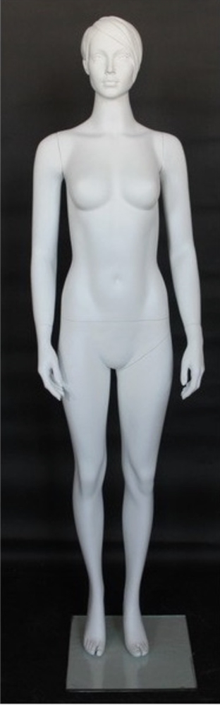 6 Ft White Fiberglass Female Mannequin | Zing Display